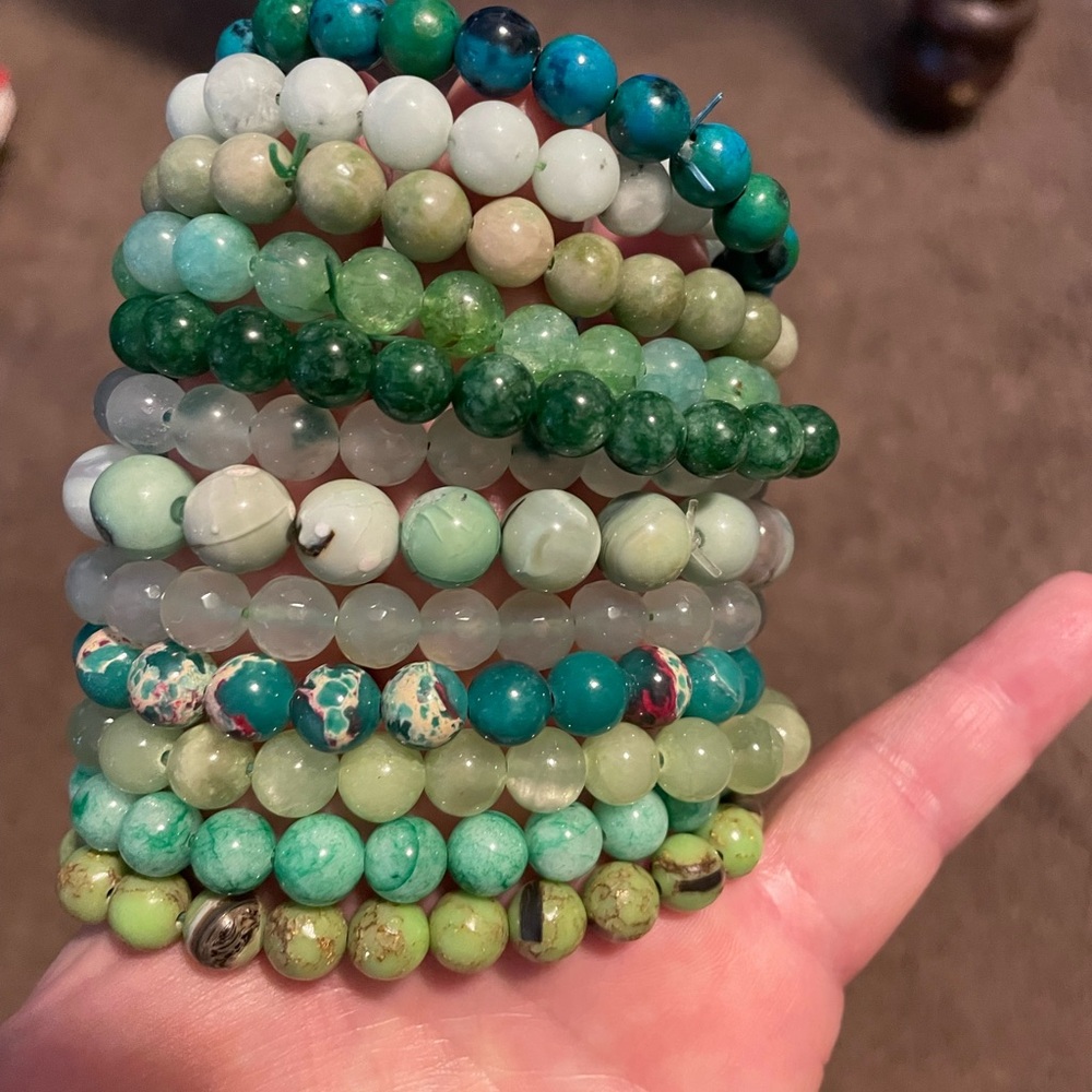 green st Patricks day range may vary due to inventory jewelry crystals bracelet